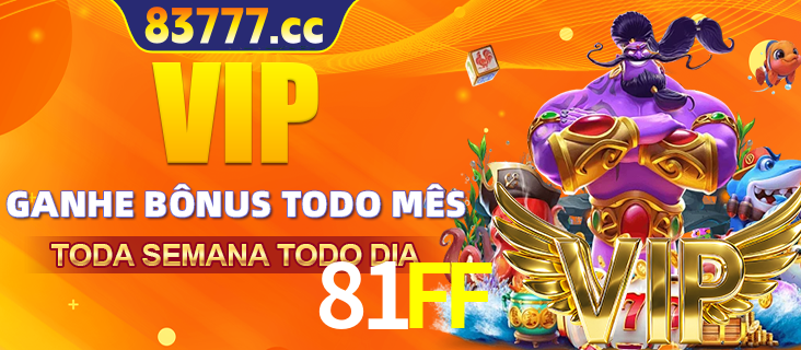 Banner promocional do 81FF oferecendo 100% de recompensas adicionais contínuas para quem fizer o login diário (Daily sign-in), com um mascote de coelho.