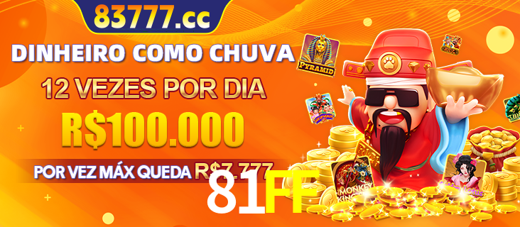 Banner do programa de recompensas Recomende para amigos do 81FF, detalhando os bônus por convidar amigos, com prêmios que chegam a R$288.888.